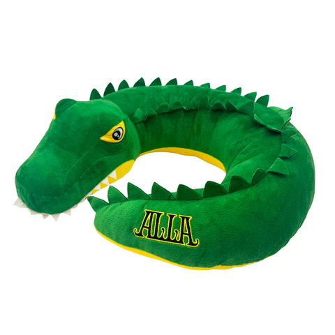 Green ALLAgator Plush Neck Pillow (4 Pieces)